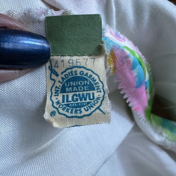 Vintage Guenter Richard Floral Watercolors Chiffon Gown - Picture 9 of 17